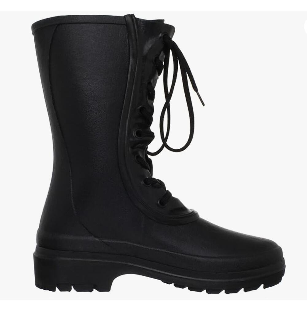 Le Chameau Bottine Saiga Womens Boots Black Rubber Size 7 US 5 UK NIB Waterproof